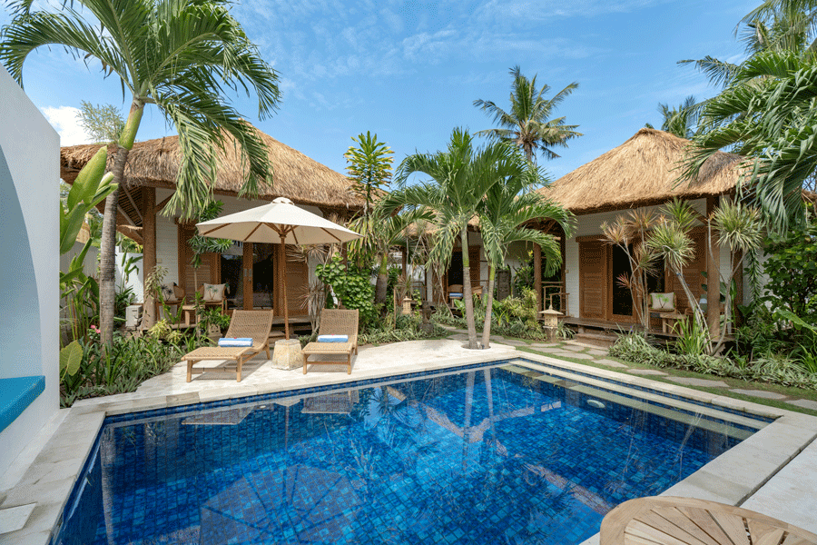 Bungalow View with Swimming Pool